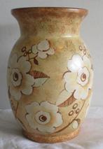 art deco Boch Keramis Catteau vaas bruin bloemenmotief 148, Antiek en Kunst, Antiek | Keramiek en Aardewerk, Verzenden