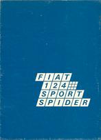 Fiat 124 Sport spider folder, Boeken, Ophalen of Verzenden, Gelezen, Overige merken