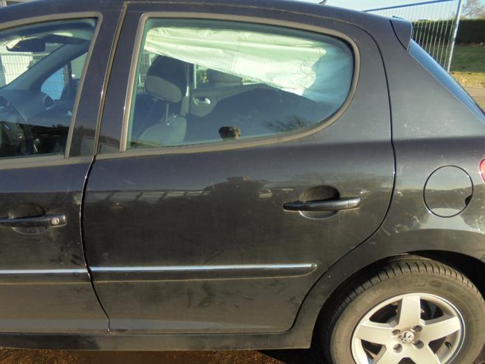 Portier 4Deurs links-achter van een Peugeot 207 (EXL), Auto-onderdelen, Carrosserie en Plaatwerk, Deur, Peugeot, Gebruikt, 3 maanden garantie