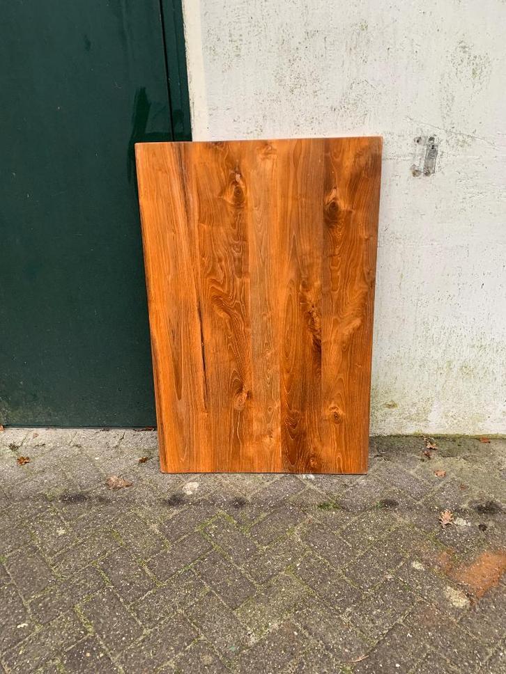 Teak houten tafelblad, Verzamelen, Retro, Huis en Inrichting, Ophalen
