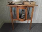 Mooi brocante theekastje met afneembaar dienblad, Huis en Inrichting, Tafels | Sidetables, Ophalen of Verzenden, 25 tot 50 cm
