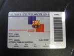 Seizoenkaart Abonament Barcelona 00-01 Lateral, Ophalen, Gebruikt, Buitenlandse clubs, Overige typen