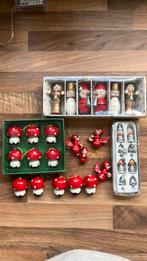 Houten kerstversiering poppetjes en paddenstoelen, Ophalen of Verzenden, Zo goed als nieuw