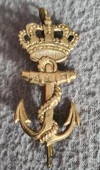 Korps Mariniers baretembleem Anker.Jaren 50., Embleem of Badge, Nederland, Ophalen of Verzenden, Marine
