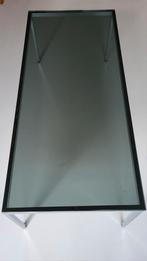 Stijlvolle 70s Salontafel Rookglas & Chroom, Ophalen