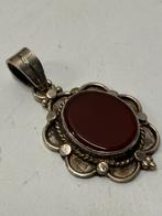 Art deco hanger steen, Sieraden, Tassen en Uiterlijk, Antieke sieraden, Verzenden, Zilver, Hanger