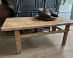 Chinese elmwood salon tafel bankje oosters sleets imperfect, Antiek en Kunst, Ophalen