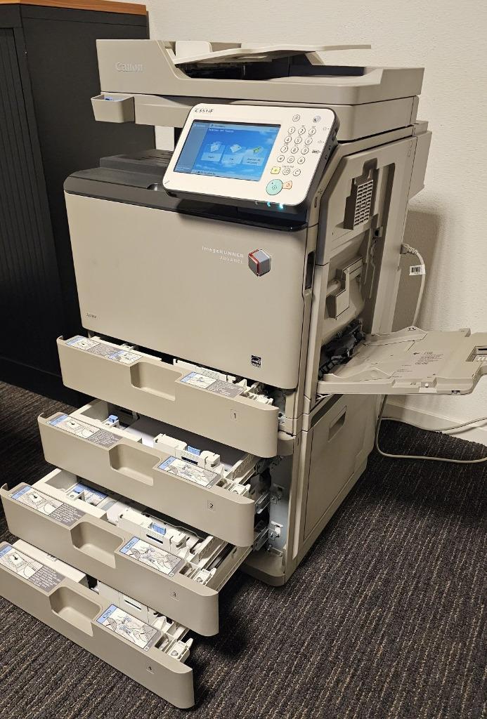 Laserprinter, Canon, kleur, Kopier, scanner, 4 lades, Computers en Software, Printers, Zo goed als nieuw, Kopieermachine, Laserprinter