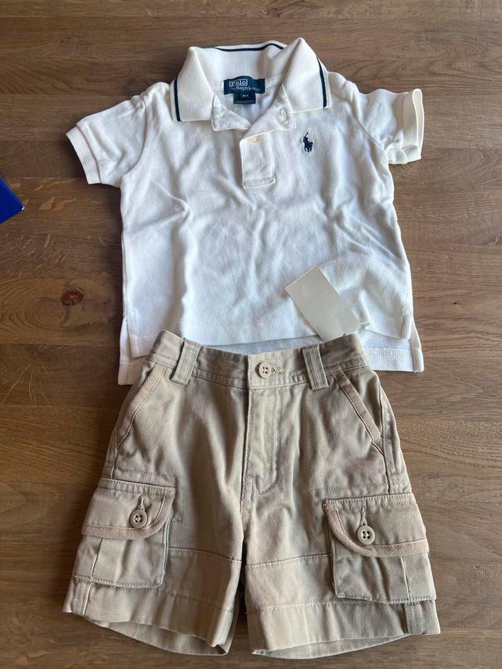 Ralph Lauren Baby Set - Polo & Shorts - 9M - Nieuw, Kinderen en Baby's, Kinderkleding | Kinder-kledingpakketten, Nieuw, Overige maten