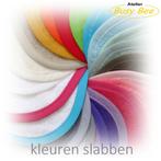 19 kleuren - badstof slab met klittenband met naam, Ophalen of Verzenden, Nieuw, Kraamcadeau