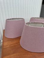3 Roze Lampenkappen - Klein, Huis en Inrichting, Lampen | Lampenkappen, Gebruikt, Overige kleuren, Ophalen of Verzenden, Landelijk