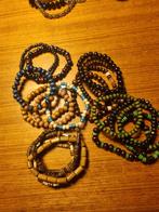 20 Houten Stretch Armbanden - Diverse Kleuren, Overige kleuren, Nieuw, Ophalen of Verzenden, Met bedels of kralen