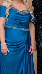 Blauwe feestjurk maat:40/42 L, Maat 38/40 (M), Galajurk, Blauw, Ophalen of Verzenden