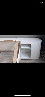 Achterwand met roldeurtjes voor 1.40 auping auronde bed, Huis en Inrichting, Slaapkamer | Bedden, Ophalen, Overige materialen
