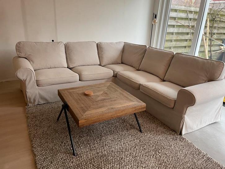 Te koop hoekbank, Huis en Inrichting, Banken | Complete zithoeken, Gebruikt, Ophalen