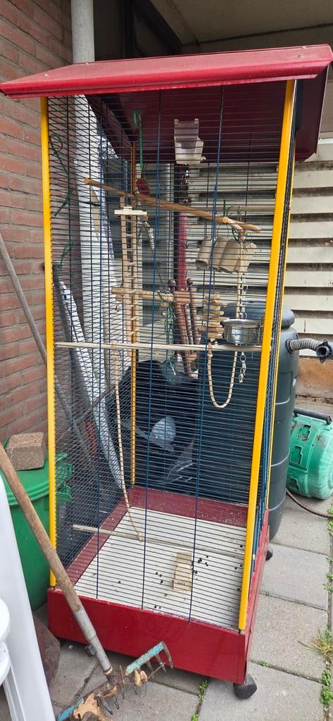 Ferplast Vogelkooi., Dieren en Toebehoren, Vogels | Hokken en Kooien, Ophalen, Gebruikt, Metaal, Vogelkooi