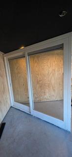 Gebruikte Schuifpui - 2480x2360mm, Doe-het-zelf en Verbouw, Gebruikt, Buitendeur, Schuifdeur, Glas