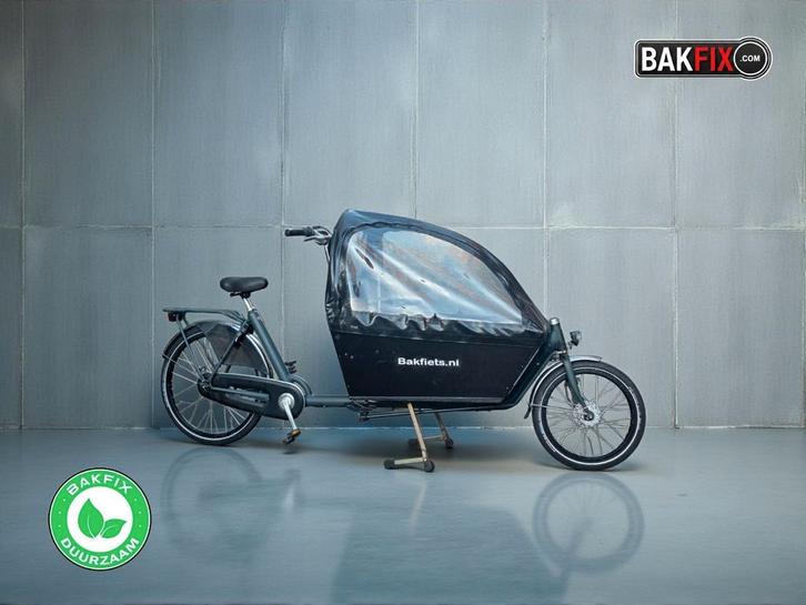 Niet elektrische Bakfiets(.)nl lang met accessoires, Fietsen en Brommers, Fietsen | Bakfietsen, Gebruikt, Fietsfabriek, 2 kinderen
