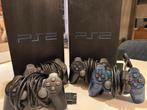 2x Sony Playstation 2 met 4 controllers, hub en 8 games, Spelcomputers en Games, Spelcomputers | Sony PlayStation 2, Gebruikt