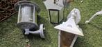 3 verschillende buiten/wand lampen (brocante), Tuin en Terras, Buitenverlichting, Gebruikt, Wandlamp, Ophalen of Verzenden, Netvoeding