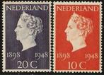 Nederland 504-505 serie Koningin Wilhelmina., Postzegels en Munten, Postzegels | Nederland, Verzenden, Postfris