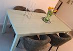 Eetkamer set en fauteuil, Huis en Inrichting, Tafels | Eettafels, Ophalen, Zo goed als nieuw, Rond, 50 tot 100 cm