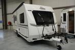 Nieuwe 6 persoons Fendt met stapelbed, 2p b, Black line pack, Caravans en Kamperen, Caravans, Mover, Dwars-stapelbed, Bedrijf