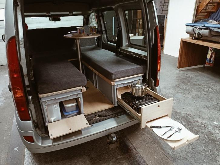 inbouwboxen, inbouwset, minicamper, mini camper, renault, Caravans en Kamperen, Camper-accessoires, Nieuw, Ophalen