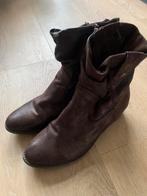 Zgan enkellaarsjes van Marco Tozzi maat 41, Kleding | Dames, Ophalen of Verzenden, Zo goed als nieuw, Bruin