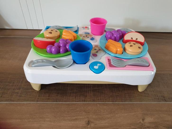 Fisher-Price Leerplezier Dek-Je-Tafeltje Snackbordje, Kinderen en Baby's, Speelgoed | Fisher-Price, Zo goed als nieuw, Speelset