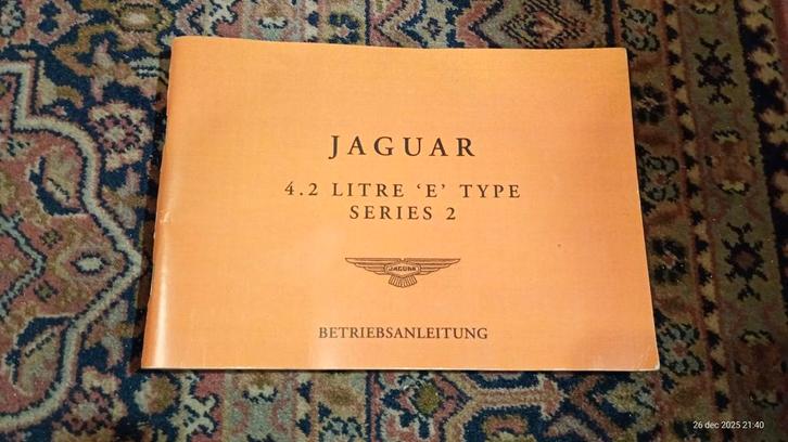 Jaguar E-Type Serie 2 Handleiding, Auto diversen, Handleidingen en Instructieboekjes, Ophalen of Verzenden