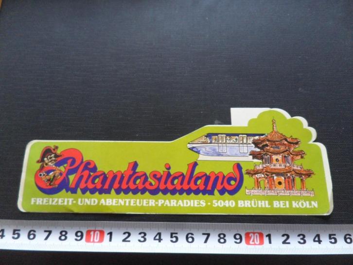 sticker Phantasialand  Brühl bei Köln Duitsland  Paradies *, Verzamelen, Stickers, Zo goed als nieuw, Bedrijf of Vereniging, Ophalen