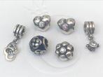 Pandora bedels o.a. met zirconia €12 per stuk, Ophalen, Zo goed als nieuw, Zilver, Pandora