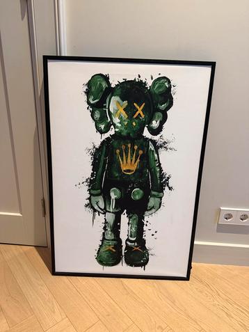 Green Hype & Classic Champagne | 90 x 60 | Canvas & Baklijst beschikbaar voor biedingen