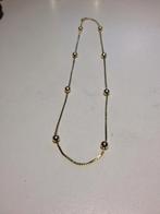 goudkleurig kettinkje met bolletjes, Verzenden, Zo goed als nieuw, Goud, Overige materialen