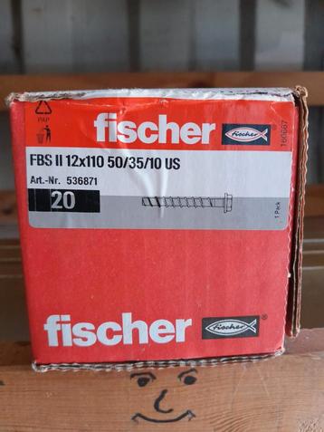 Fischer FBS II 12x110 Betonbouten - 20 stuks beschikbaar voor biedingen