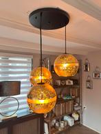 Gouden hanglamp, Huis en Inrichting, Lampen | Hanglampen, Zo goed als nieuw, Ophalen