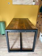 Industriële eettafel 140x80 cm, Huis en Inrichting, Tafels | Eettafels, Ophalen, 100 tot 150 cm, 50 tot 100 cm, Zo goed als nieuw