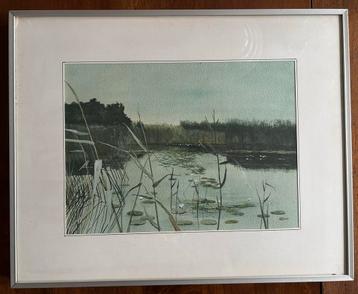 Aquarel ‘Botshol’ van Simon Sint (1926-2007) beschikbaar voor biedingen