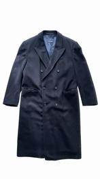 Double breasted manteljas/ duffle coat / duffel jas wol 54, Kleding | Heren, Maat 52/54 (L), Blauw, Ophalen of Verzenden, Zo goed als nieuw