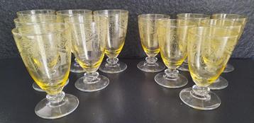 2 x 6 wijnglazen Le Gocce kristal beschikbaar voor biedingen