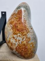 Groot Sculptuur van polychroom jaspis, Verzamelen, Mineralen en Fossielen, Ophalen of Verzenden, Mineraal