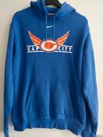 Vintage Hoodie Nike Blue Swoosh, Kleding | Heren, Truien en Vesten, Blauw, Maat 48/50 (M), Ophalen of Verzenden, Zo goed als nieuw