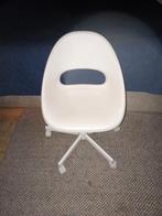 Witte bureaustoel, Huis en Inrichting, Ophalen of Verzenden, Zo goed als nieuw