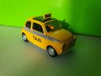 Welly - Fiat 500 Taxi [geel] 1/38, Ophalen of Verzenden, Zo goed als nieuw, Auto