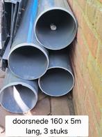 PVC buizen, dikwandig, 160mm doorsnede, 5m lang (2 stuks), Ophalen, Pvc, Nieuw, 4 tot 6 meter