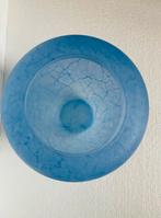 Glazen blauwe vaas van Henry Dean, Huis en Inrichting, Minder dan 50 cm, Glas, Blauw, Gebruikt