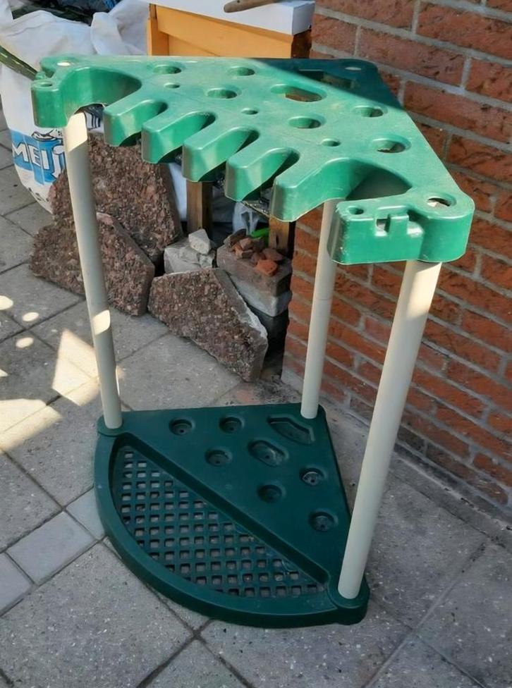 Handig hoek opbergsysteem voor tuingereedschap, Tuin en Terras, Overige Tuin en Terras, Gebruikt, Ophalen