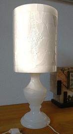 chique klassieke albast tafellamp ,60'/er  topstuk (7,3kilo), Huis en Inrichting, Lampen | Tafellampen, Ophalen, Overige materialen