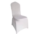 Witte stoelhoezen - 50 stuks, Ophalen, Wit, Nieuw, Stof